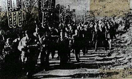 Η πομπή την ημέρα των θεωφανείων κατευθύνεται για το Νιούβριο